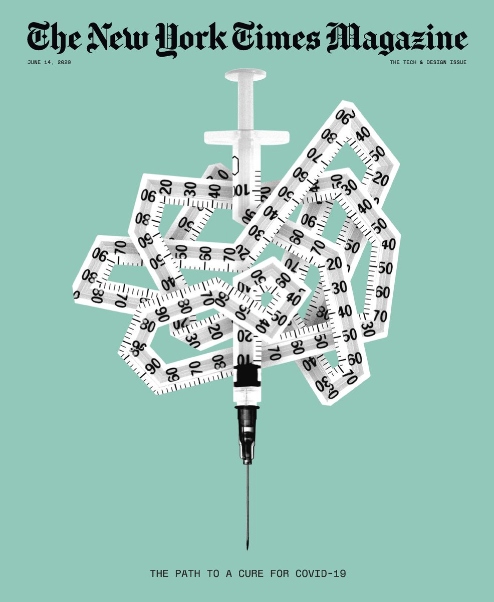 NYTmag's tweet photo. In the history of medicine, rarely has a vaccine been developed in less than 5 years. And yet the target for creating a Covid vaccine is 12 months, 18 at the outside. Pulling that off is arguably the most important scientific undertaking in generations. https://t.co/RfTzNWgyrI https://t.co/FEk8p7bCBP