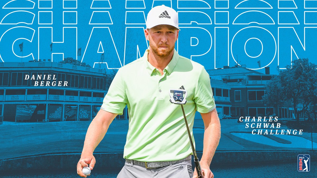 PGATOUR's tweet photo. Back on the tee in a big way. 🏆
@DanielBerger59 wins the @CSChallengeFW in our Return to Golf.
It's his third career victory and first since 2017. https://t.co/jfLJYFXdcG