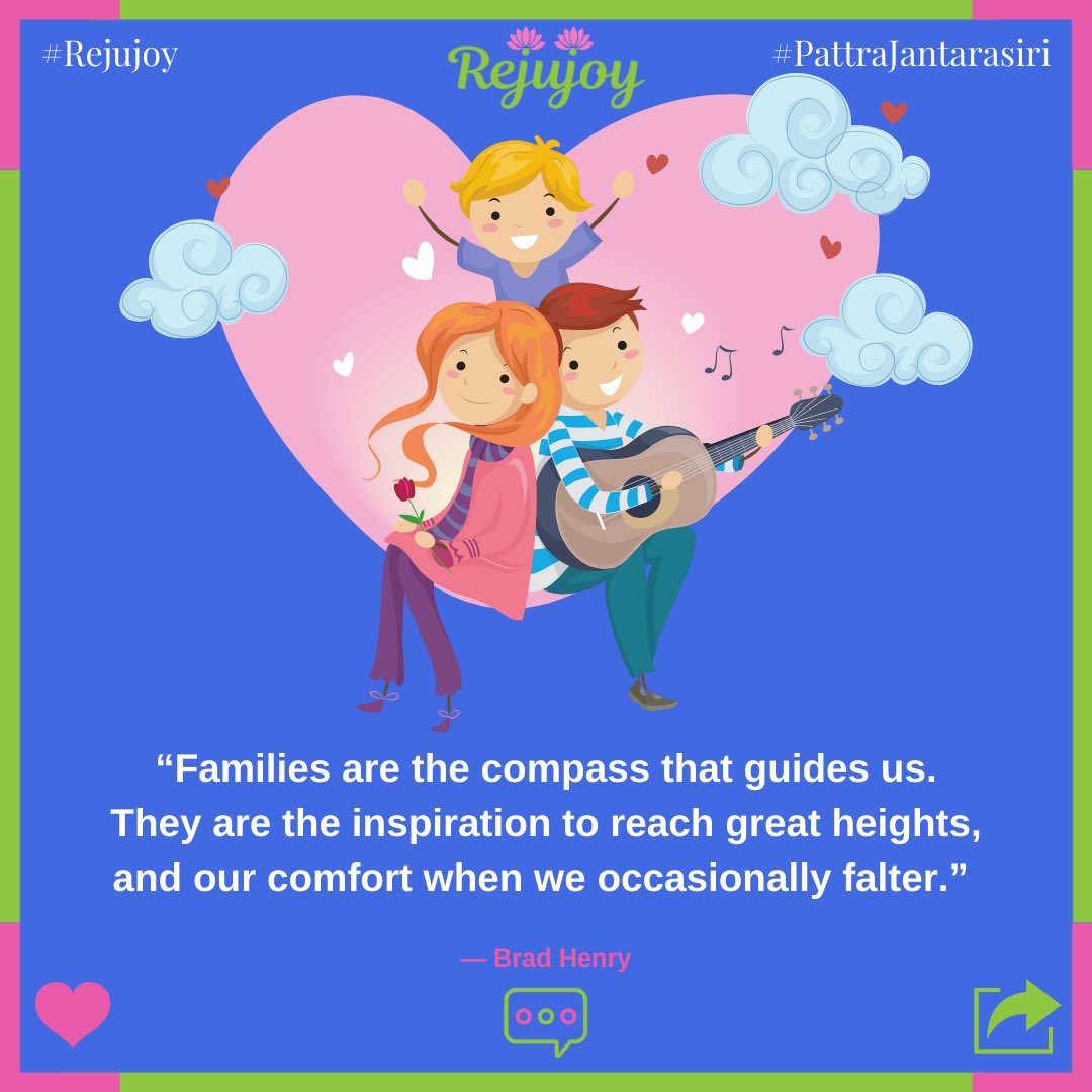 rejujoy's tweet photo. Daily Dose Of Joyful Life "Family is important" Tatic  #joyfullife #yogalife #peace #joy #familyhealing #positivity #happines #pattrajantarasiri #rejujoy #togetherwestand #livelaughlove https://t.co/T8U87qUJs1