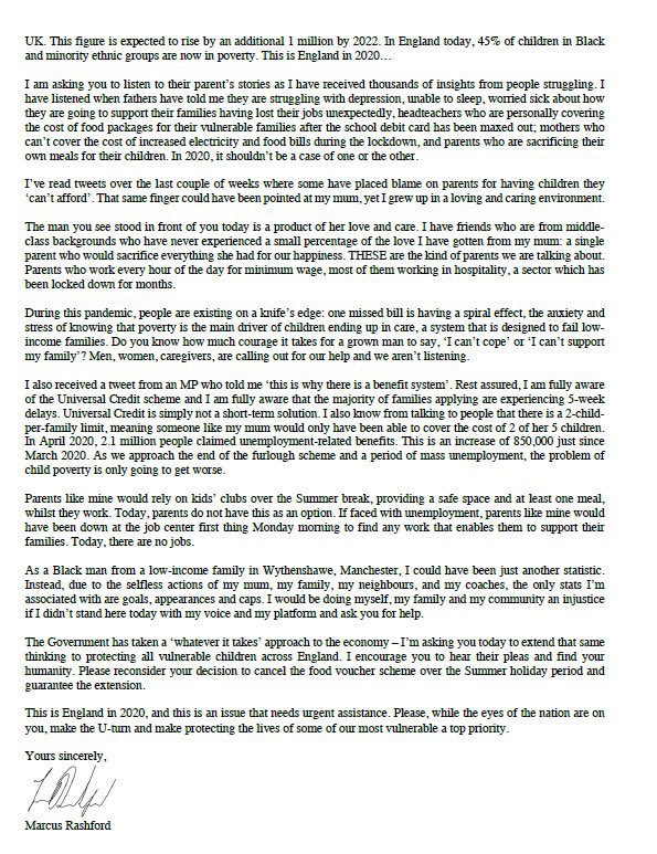 footballqueeen's tweet image. Marcus Rashford is a 22-year-old man (boy). He‘s a footballer who earns millions a week. He could just sit back and enjoy life.. instead, he’s doing the work of a president.. His greatest mission is to help people in need and fight for kids. What an amazing human being. 

PROUD.