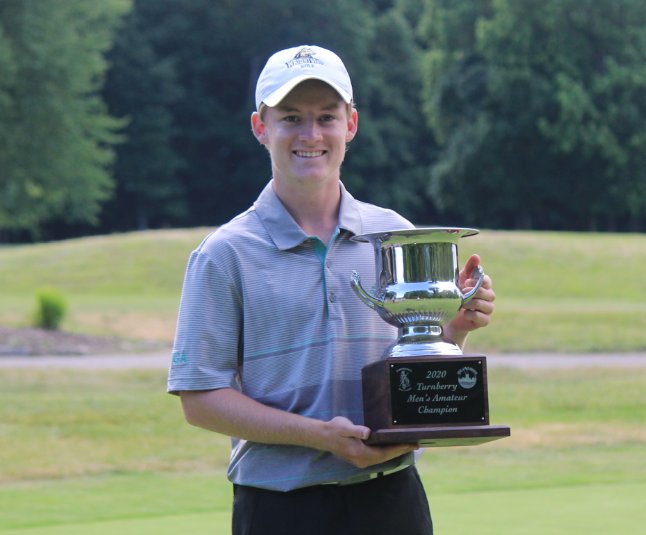 CentralOHGolf's tweet photo. Wright State's Tyler Goecke is the champion of the 2020 Turnberry Men's Am Presented by Cbus Clubhouse.

Brilliant scores of 65 and 68 (-11) gave Goecke the new TMA scoring record by a stroke

FULL RESULTS: https://t.co/zXIXfpUiFo https://t.co/8FiGSz38WM