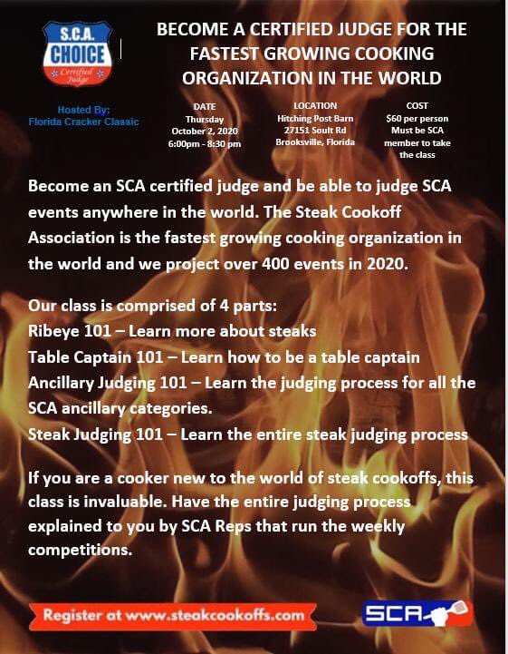 SCA Judging class in Florida: