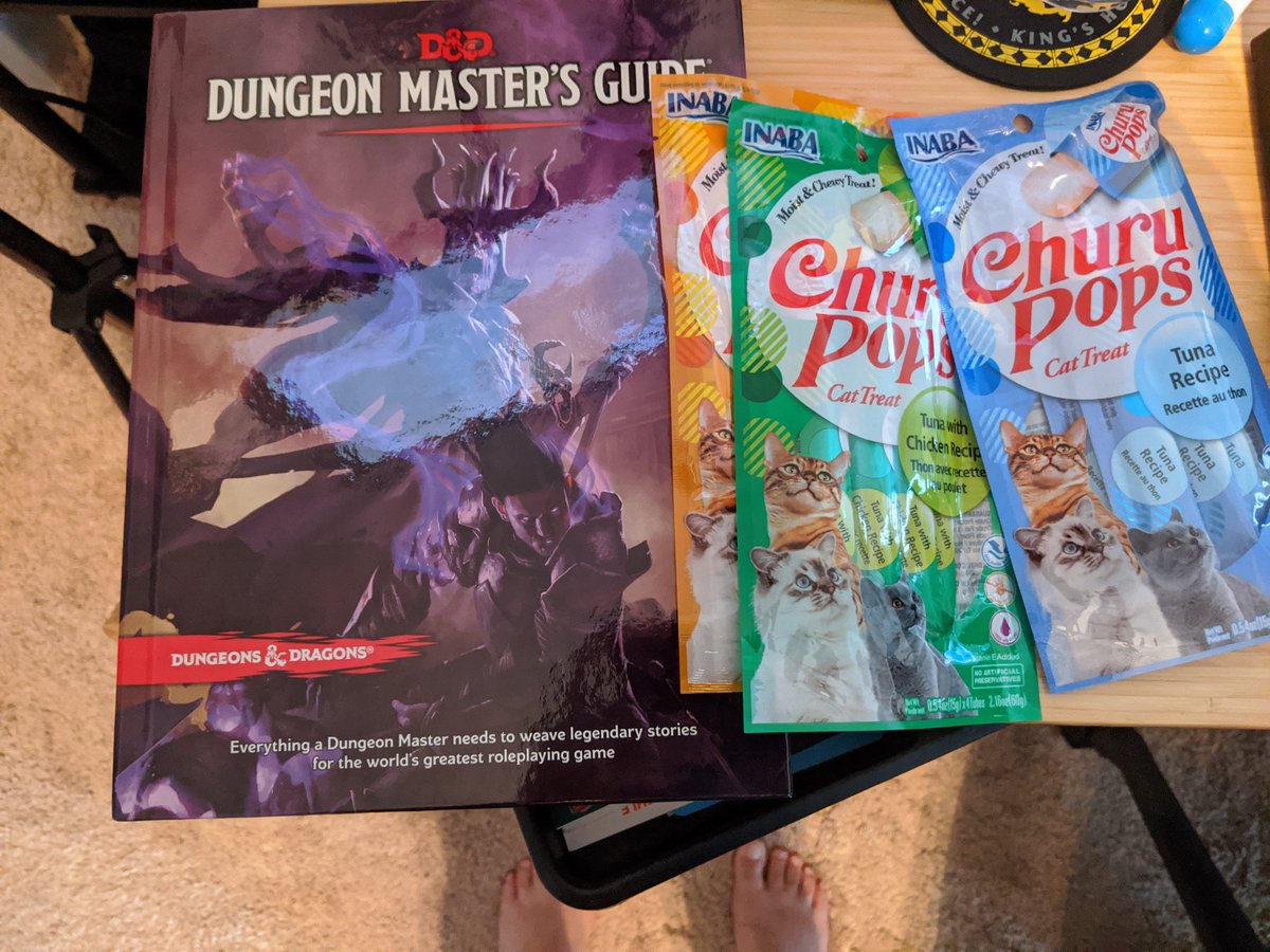 Someone sent my cats and I gifts using <a href="/TeamStreamGifts/">StreamGifts</a> !! Thank you anonymous, now I can build a better world in D&amp;D and upgrade the cat treats reward 🥳