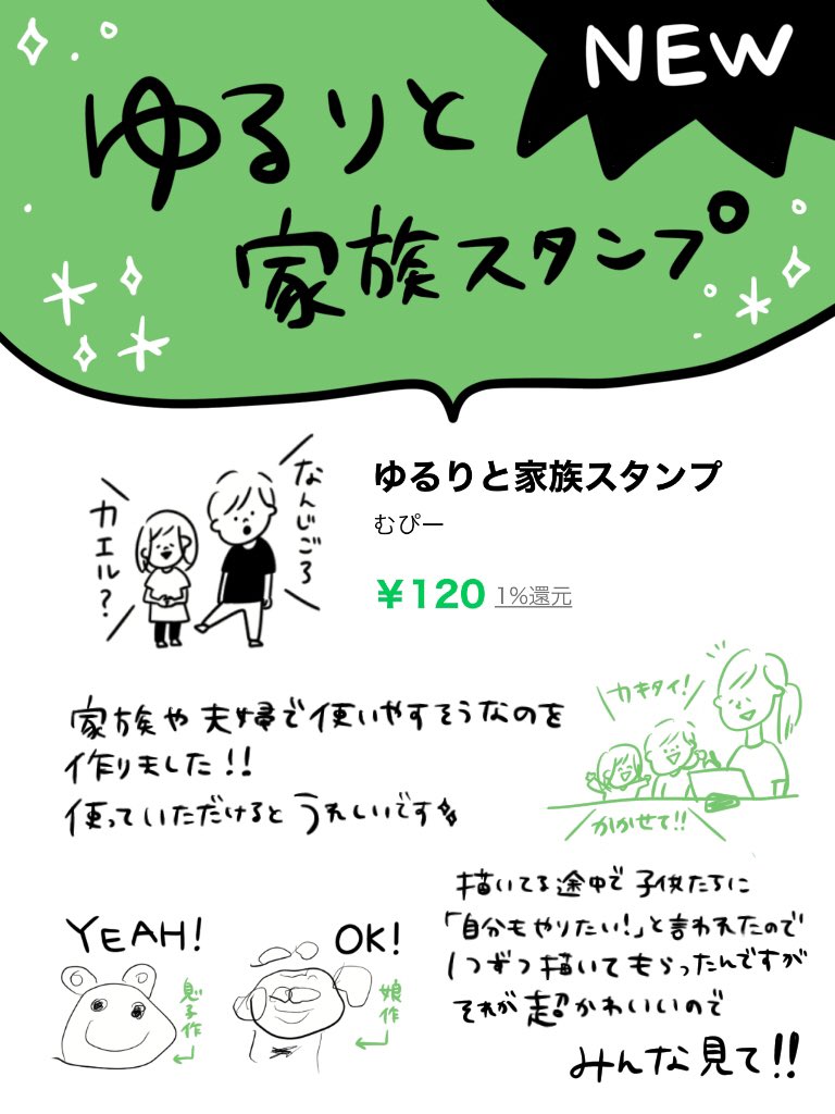 むぴー Lineスタンプできました 私と夫がよく使うやり取り Aのスタンプなので夫婦や家族で使いやすい はず ゆるりと家族スタンプ T Co Zyiia9wxm6 むぴー Lineスタンプできました 私と夫がよく使うやり取り Aのスタンプなので夫婦や家族で使いやすい はず ゆるりと家族スタンプ T Co Zyiia9wxm6