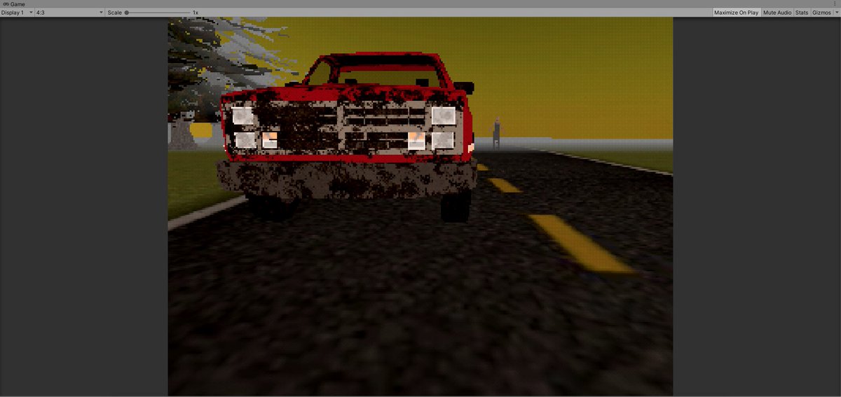 HorrorBoiYT's tweet image. Coming along, little by little :)
Turned down the polygonal inaccuracy a good bit.
Subtlety is usually better.
#indiegamedev #indiegame #horrorgamedev #horrorgame #indiehorror