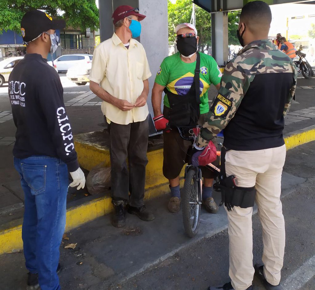 Realizamos recorrido difundiendo campaña para evitar el contagio y propagación del COVID- 19. #Cicpc