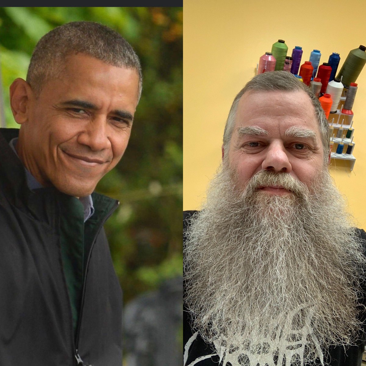 Just hanging out with the best president so far in my life time <a href="/BarackObama/">Barack Obama</a> talking about our youth. We realized it’s your 75th birthday, man that’s old <a href="/realDonaldTrump/">Donald J. Trump</a>