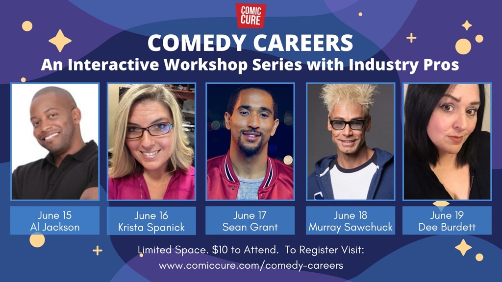 patti_hope's tweet photo. Thinking about a career in Comedy? Check out these Zoom sessions with industry pros offered by the good folks @comiccure 
#comedy #careers #funny #business https://t.co/xDRyZOWgoZ