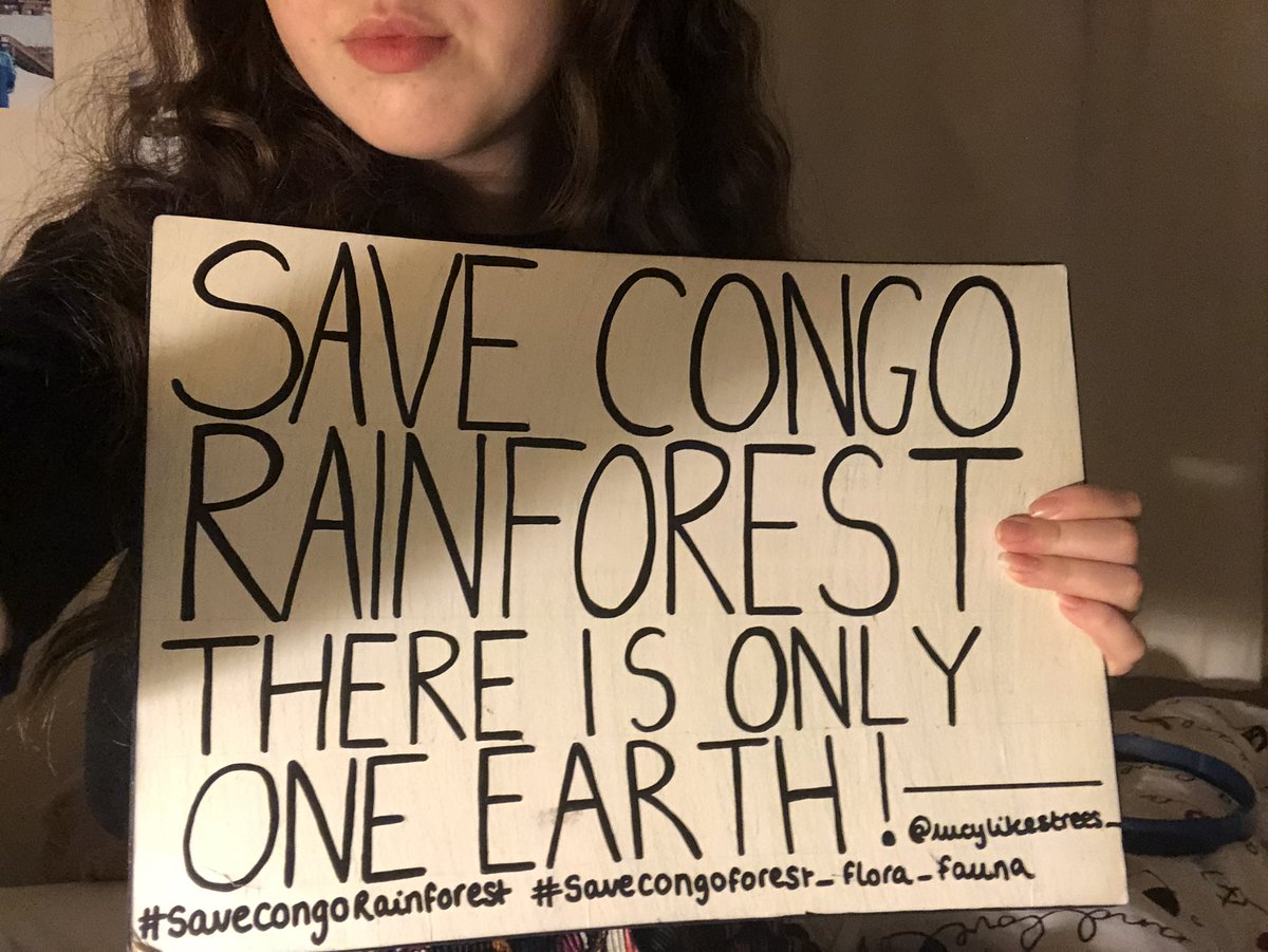 lucylikestrees_'s tweet image. Day 138 of #SaveCongoRainforest! In solidarity with @vanessa_vash, @Remy_Zahiga and everyone striking for the Congo!#SaveCongoForest_Flora_Fauna!💚