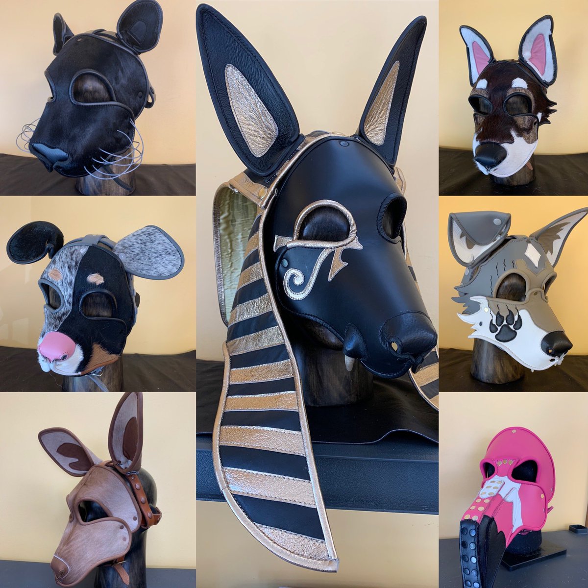 Here are a few pieces I’ve done recently. Would love to get some on the back up dancers for <a href="/MaskedSingerFOX/">The Masked Singer</a> what do you think <a href="/MarinaToybina/">MarinaToybina</a> . #Masks
