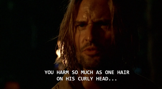 TelevisionTramp's tweet photo. @TheLOSTFans Sawyer threatening Locke over Hurley https://t.co/G1qZ4mSRJg