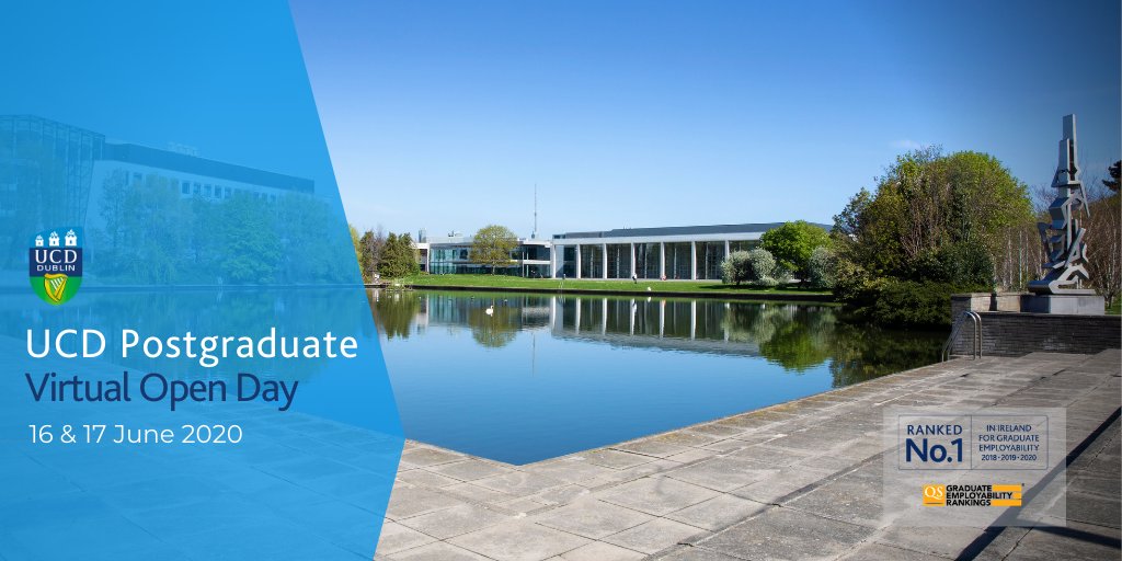 UCDGS's tweet photo. Are you considering postgraduate study at UCD? Join UCD’s Postgraduate Virtual Open Day on June 16th & June 17th. Register for events now at: https://t.co/lRfG6oIt1J
#ucdpostgradvirtualopenday #ucdpostgrad #ucdgraduatestudies https://t.co/zczYvdOZcJ