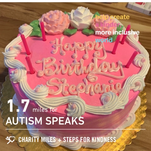 CaseysMommy0305's tweet photo. 1.7 @CharityMiles for @autismspeaks. #StepsForKindness https://t.co/sxk75aEBUE