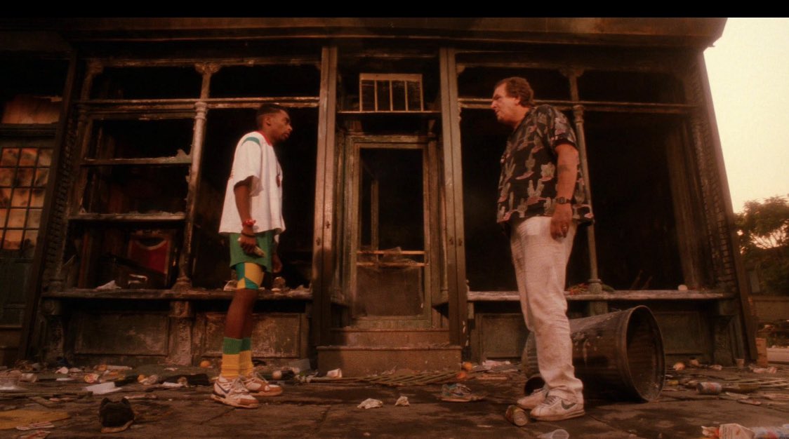 DO THE RIGHT THING (dir. Spike Lee) ‘Violence as a way of achieving racial justice is both impractical and immoral... because it is a descending spiral ending in destruction for all. The old law of an eye for an eye leaves everybody blind.’  #fightthepower