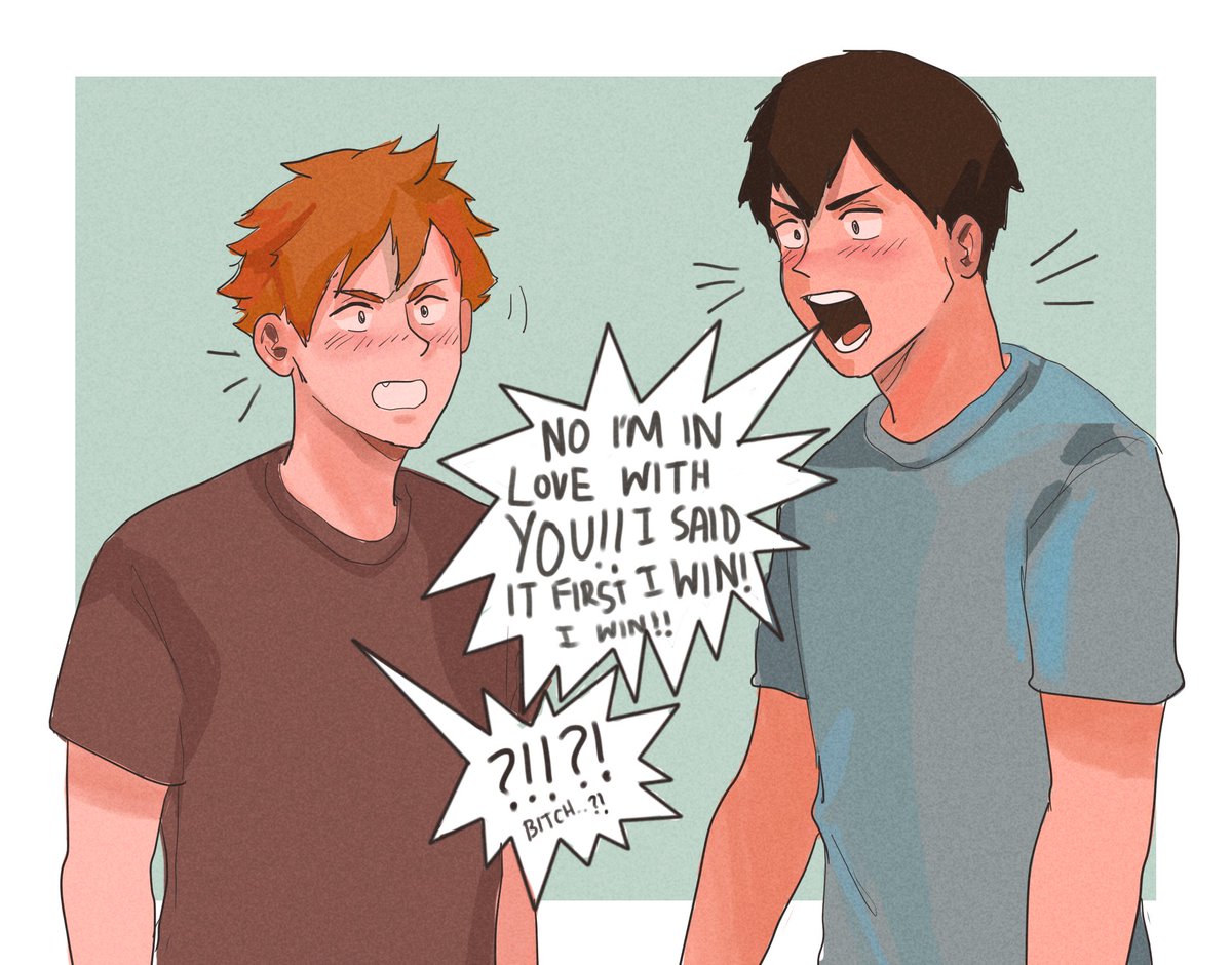 this is how kagehina would confess ? #Haikyuu 