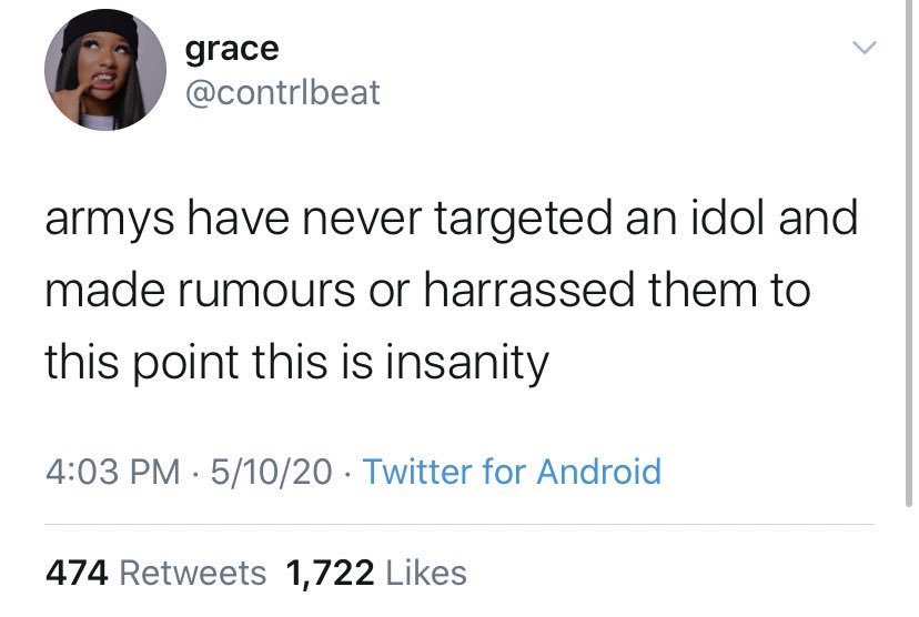 So, if you see an army claim it was something other than them that closed the insta comments, they're lying. Or if they claim, "well at least we've never ...." it's a lie because they most likely have done it to these girls. That's all. Don't listen to their false narratives.