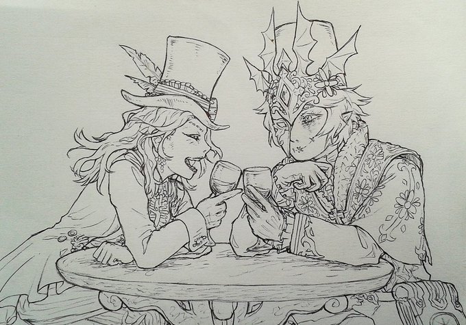 almost forgot! raw lineart 
