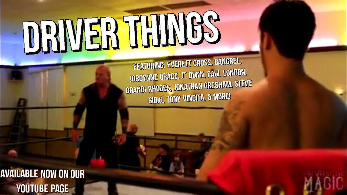 WrestlingMagic's tweet photo. #DriverThings is available to watch NOW at the link below.
FEATURING: @GodofDrivers, @JordynneGrace, @JoeyRyanOnline, @Smiley_Lucha, @SteveGibki, @TonyVincita, @thejtdunn, @LondonFu, & more!
https://t.co/NKcSs4B94C https://t.co/DRjzvXho7a