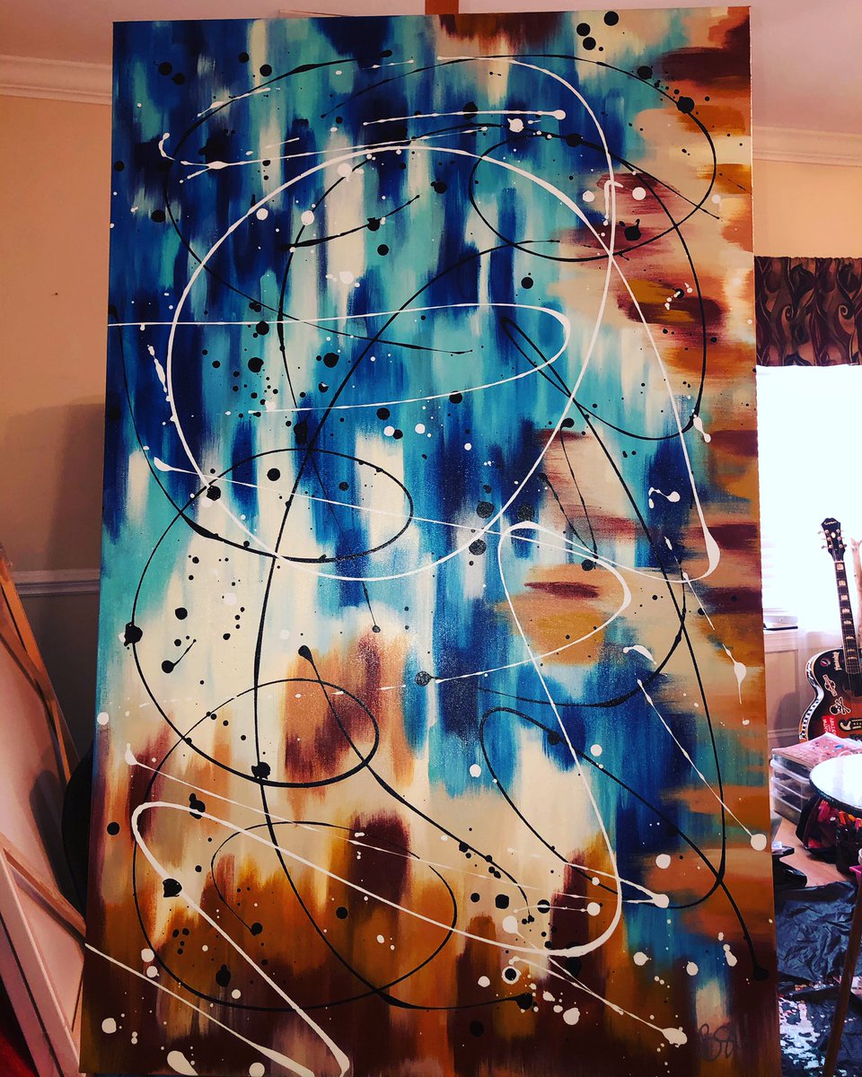 ArtworksBrandon's tweet photo. #acrylicart #painting #acrylicpainting #blueandbrown #bigcanvas #abstractart #homedecor #ArtistOnTwitter #VisualArt #FineArtAmerica #emergingartists #forsale #artist https://t.co/DoNcIidPyA