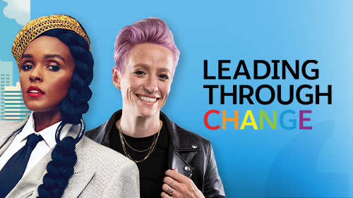 salesforce's tweet photo. This month we remember #PRIDE began as a protest and honor those who continue to stand up for equality and justice. Tomorrow, join us for this special #LeadingThroughChange with @mPinoe and @JanelleMonae on allyship, intersectionality, and social change.
 https://t.co/uLY8FLfrlb https://t.co/mbXrQftK9o