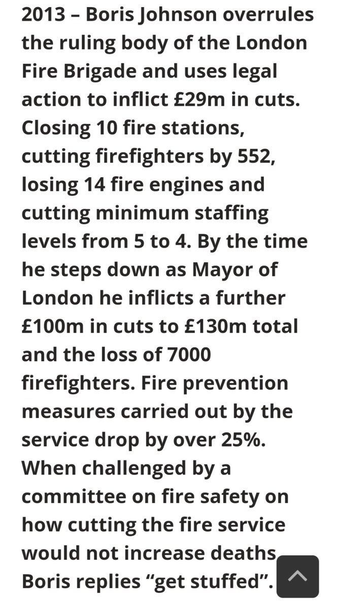 localnotail's tweet photo. @JimMFelton @10DowningStreet Remember that staffing cuts to London's fire service that contributed to the Grenfell Tower disaster were due to Boris Johnson in 2013
https://t.co/0W4e4pzmmS
#StuffBoris
#JusticeForGrenfell https://t.co/klp7LYIQ5U