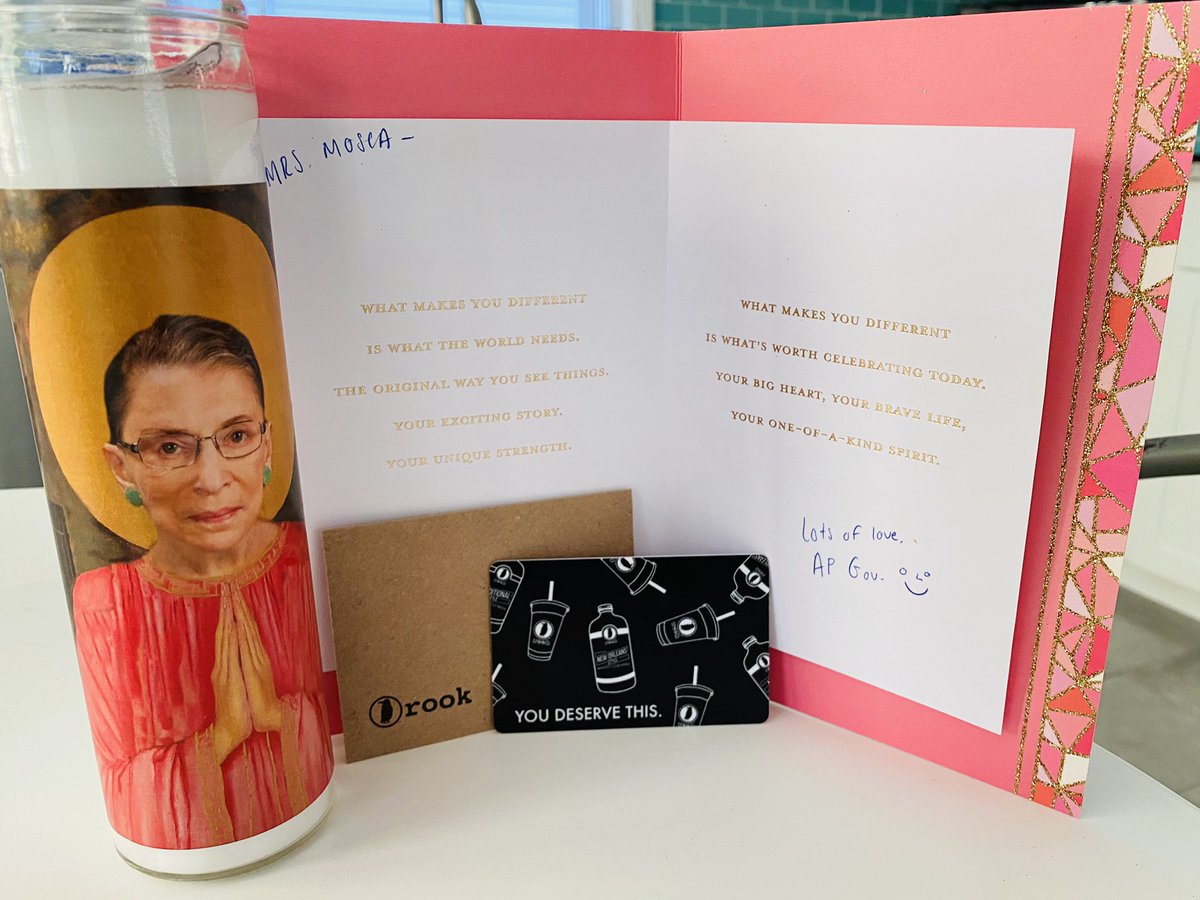 #APGov students from the amazing <a href="/PointBeachHS/">PPB High School</a> #Classof2020 coming in BIG today! Thanks so much for the #notoriousRBG &amp; #rookcoffee birthday love 🤗🎉 Just one more reason why #WeRBeach 🥰