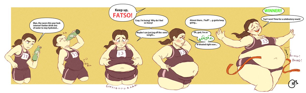 Made a weight gain sequence based off of a part of "Adam Ruins Everyth...