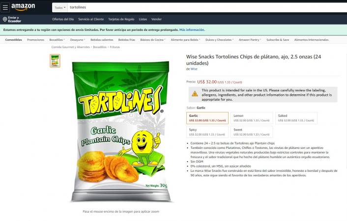 Inalecsa vende Tortolines por Amazon y llegan a 50 estados de EE.UU. ► ow.ly/vV3q50A7neE