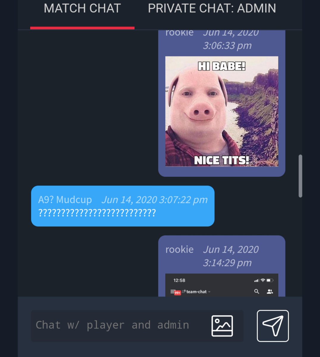 illmatic_Spl's tweet photo. From the tournament chat 🤫🥰 https://t.co/QatnB37Fxj