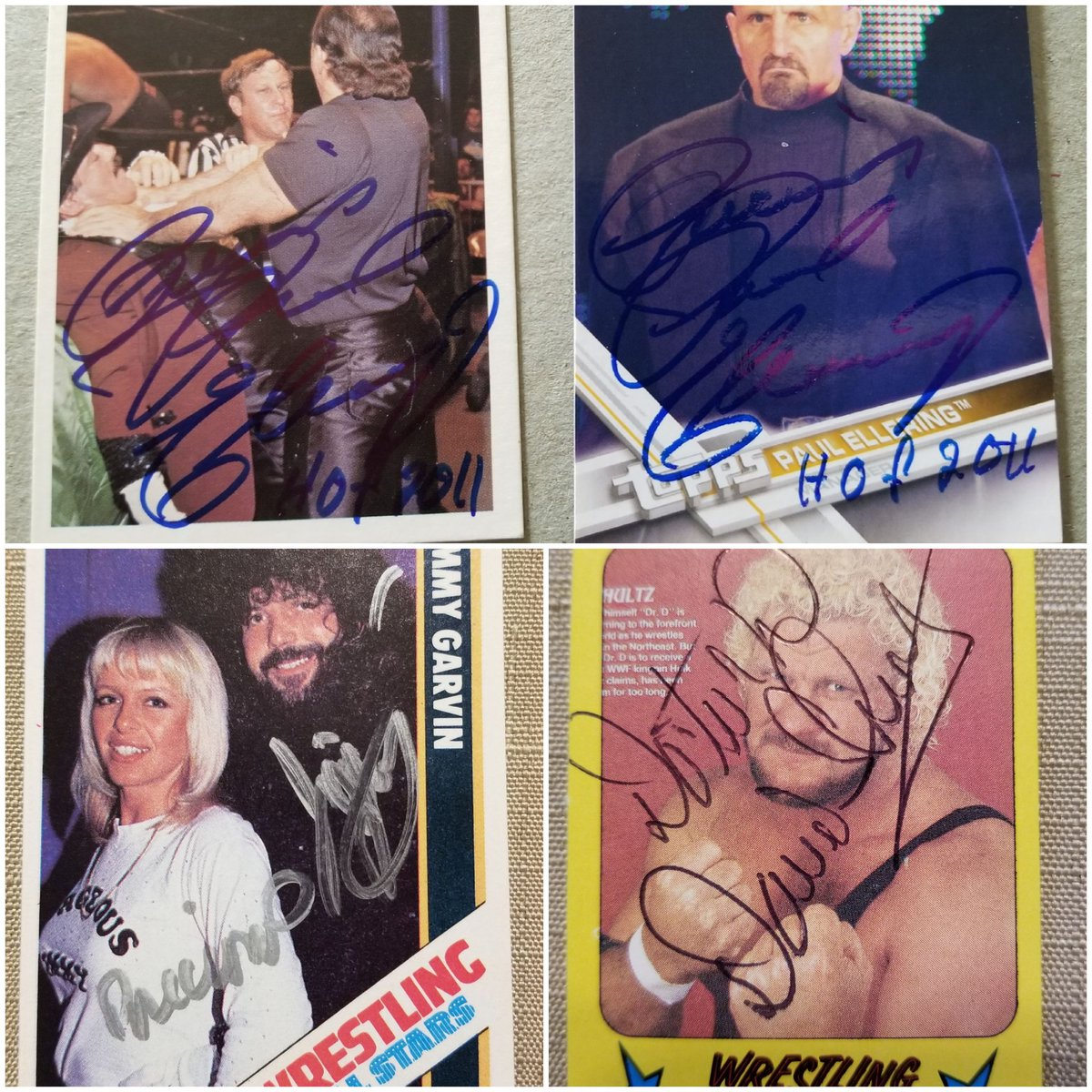 Superstarml's tweet image. New post looking at some new signed cards with #paulellering #davidschultz #jimmygarvin #precious 
thewrestlinginsomniac.com/2020/06/signed…