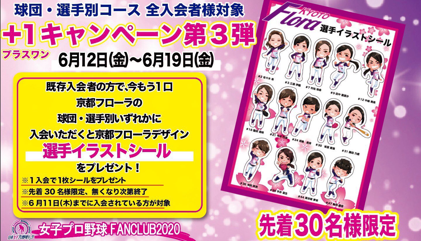 戎嶋美有 プラスワンキャンペーン第三弾 とってもかわいい 選手のイラストシールゲットの チャンスです 皆さんぜひ T Co Oxzochx5yu 女子プロ野球 T Co Aiojejbe62 Twitter