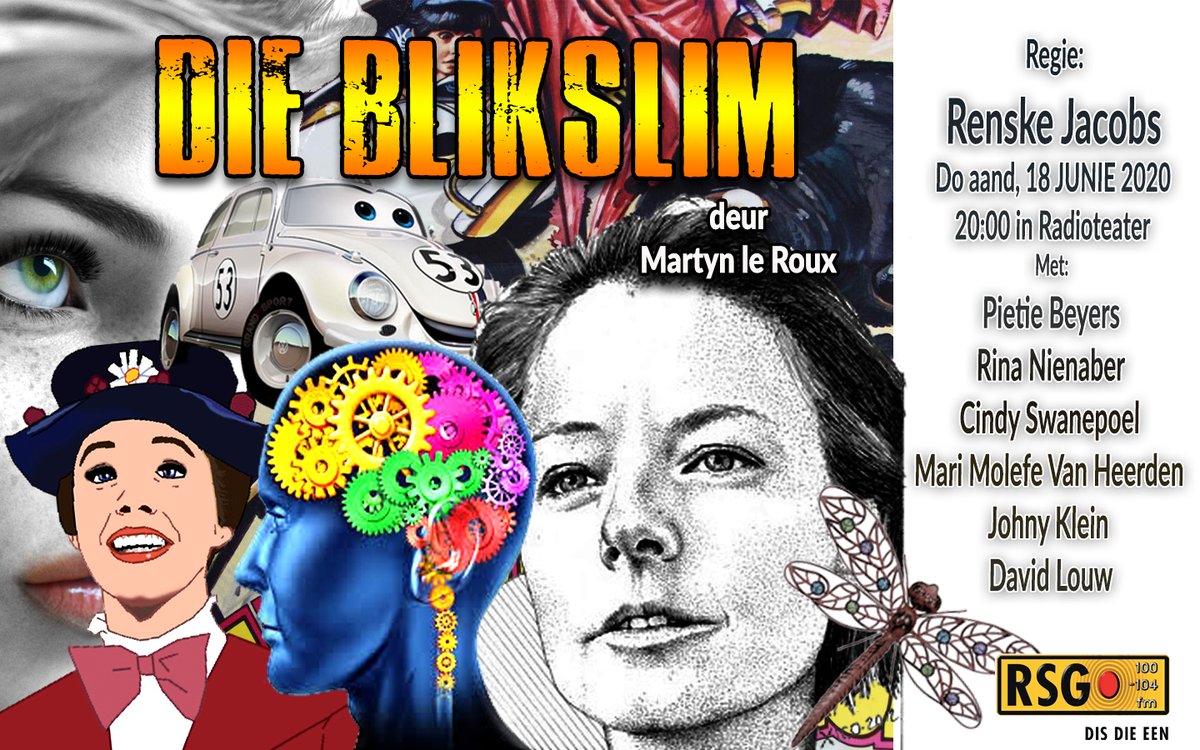 Donderdagaand, 18 Junie, 20:00 in #radioteater - die HERUITSENDING van Die Blikslim deur @rouxle64 - met die wenner van die ATKV-Mediaveertjie vir beste akteur, <a href="/PietieBeyers/">PietieBeyers</a> in die hoofrol. <a href="/kobusburger/">Kobus Burger</a> <a href="/David_Louw01/">David Louw</a> <a href="/Cindyswaan/">Cindy Swanepoel</a> <a href="/kleinjohny/">JJK</a>