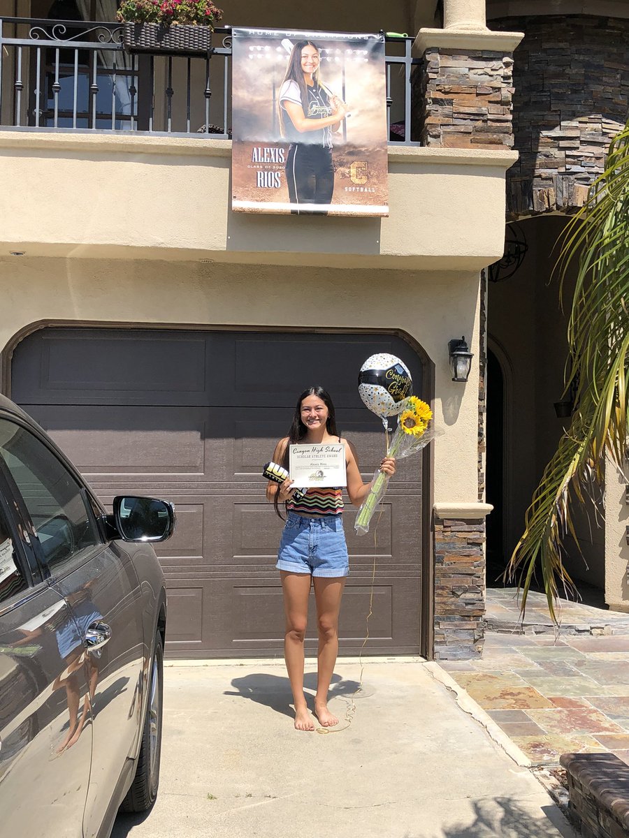SoftballCanyon's tweet photo. Congrats to our Senior Alexis Rios we are going to miss, best of luck at Cal State SB! https://t.co/zjzegrbQbw
