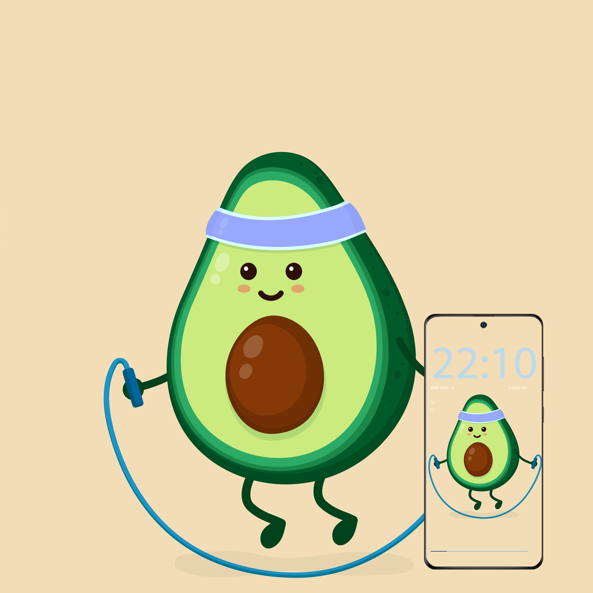 Cute AvocadoWallpaper Theme HOMEPlusHome