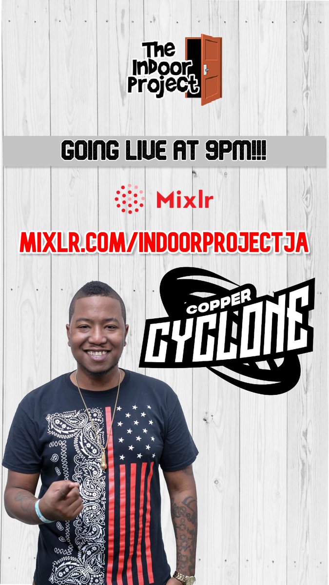 Indoorprojectja's tweet photo. @DjCyclone876 will be live at 9pm! https://t.co/ZNDMtb5Q8f https://t.co/SnSAADoxtP