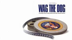 Sacker and Chuck are getting inspiration for their plan to take down Krakow from Wag the Dog, David Mamet’s 1997 political satire about a war fabricated to re-elect the president. The film stars Dustin Hoffman, Robert De Niro, and Woody Harrelson.
