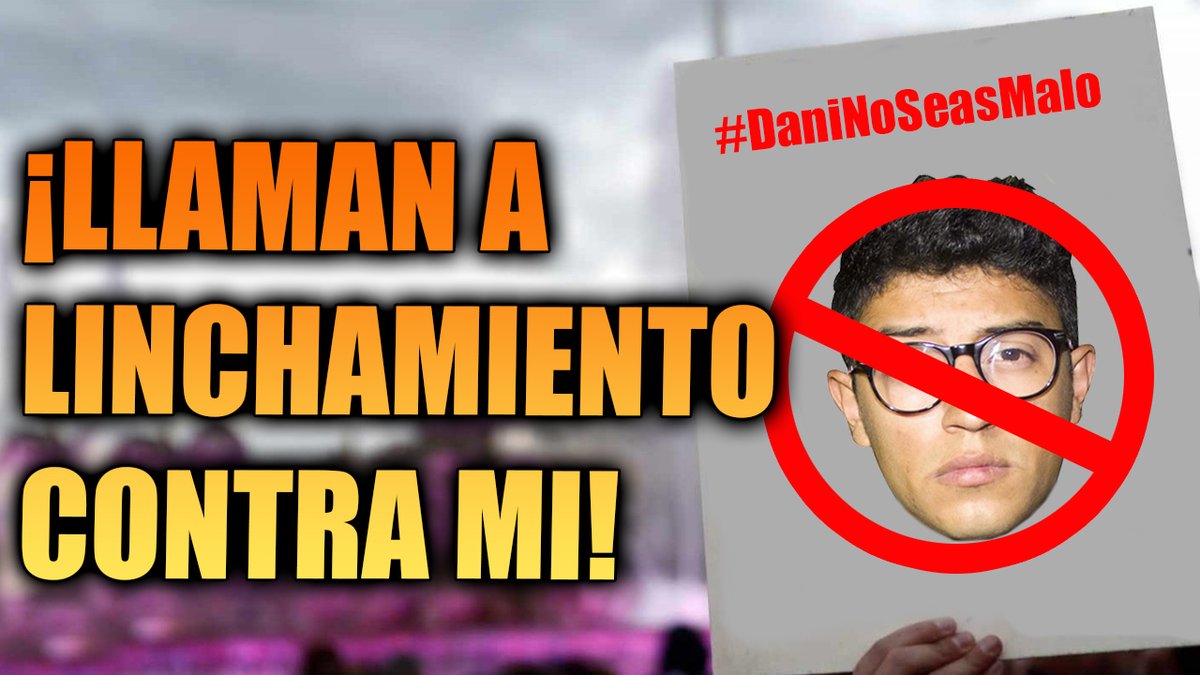 Danomedinam's tweet photo. ยกNuevo vรญdeo en el canal! Llaman a linchamiento contra mi ๐ฐ๐ฐ๐ฐ
Suscribe te a mi canal y activa la campanita para que youtube te avise cuando subo nuevo video. ๐๐๐
#HiDaniel #Youtube
https://t.co/ULKebBllRW https://t.co/ZoNbt0HY9w