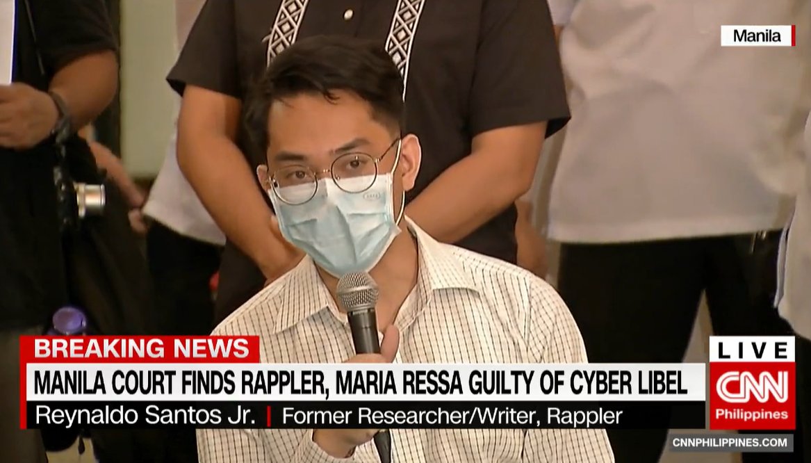 CNN Philippines's tweet - "Former Rappler researcher-writer Rey ...