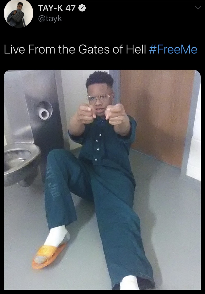 XXL's tweet photo. Never forget when Tay-K tweeted this 😂 https://t.co/s17wkserzZ
