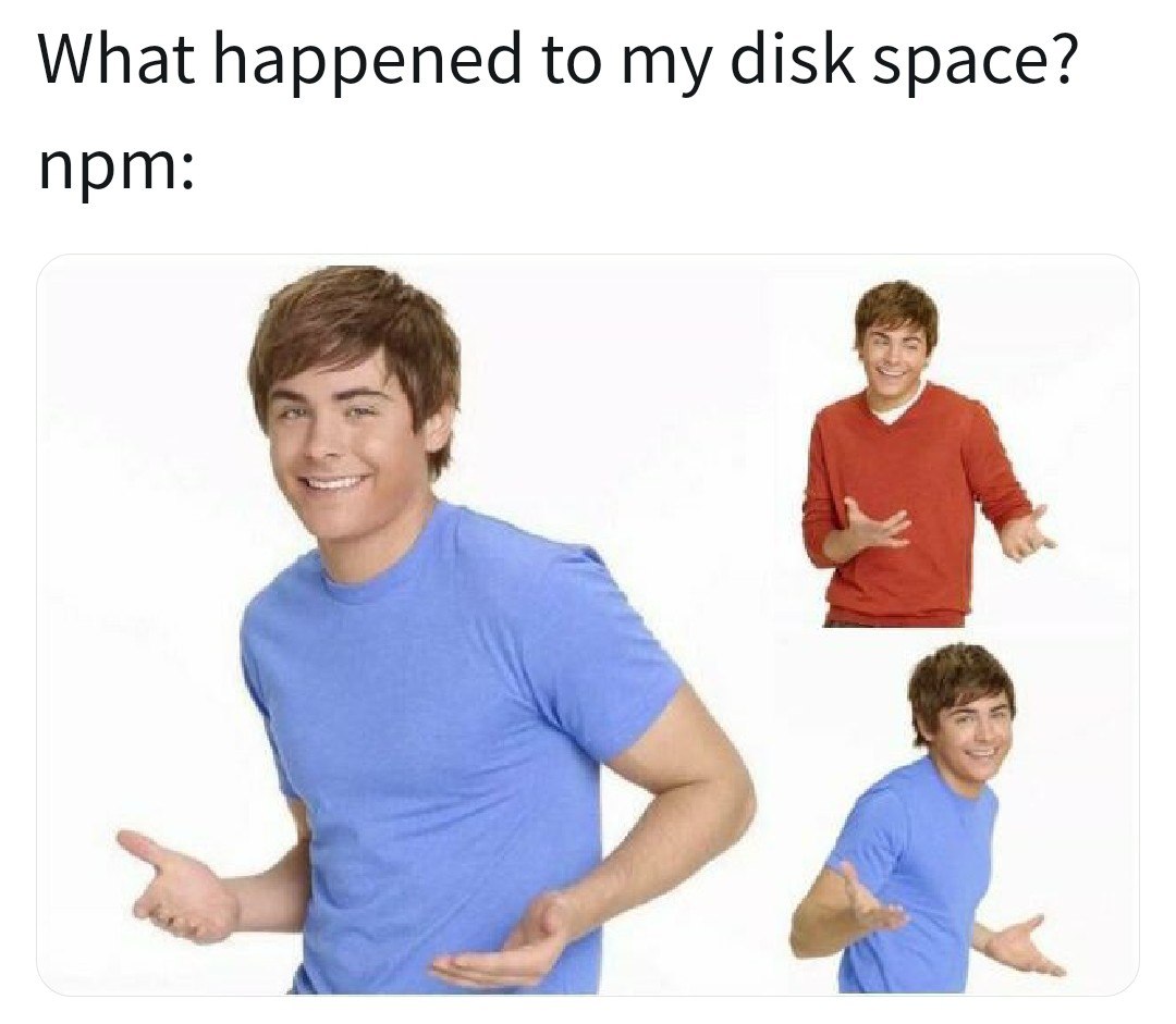 rookoutlabs's tweet image. Oops? ¯\_(ツ)_/¯
#npm #npmjs #yarnpkg #yarnjs #nodejs #javascript #programming #tech #startups #softwaredevelopment #100daysofcode #softwareengineering #funny