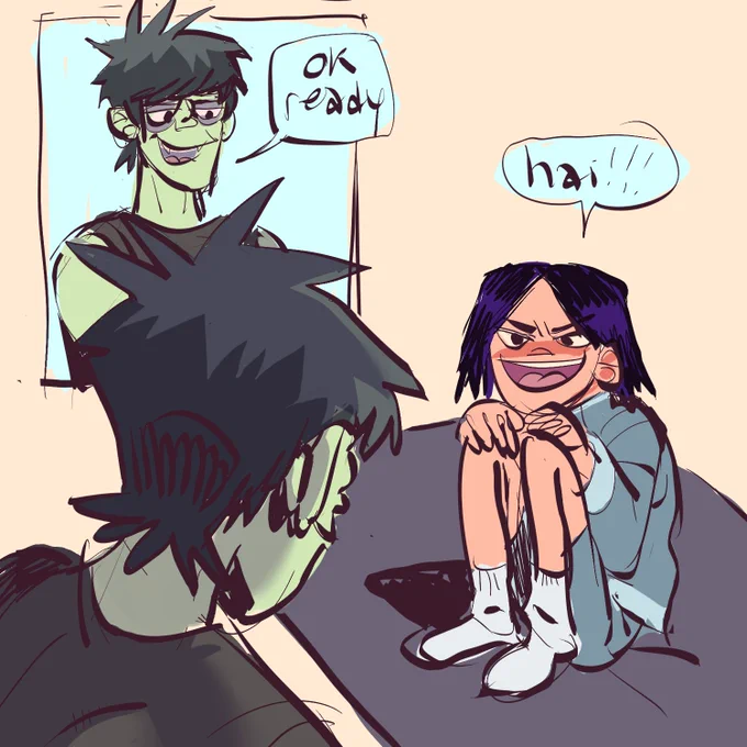 ok story time plus a crudely drawn sketch. when i was a kid i would sit in the middle of a blanket and my dad would swing me around in it like i was a sack of potatoes and it was fun as fuck. my point: they do that ( gorillaz ) 