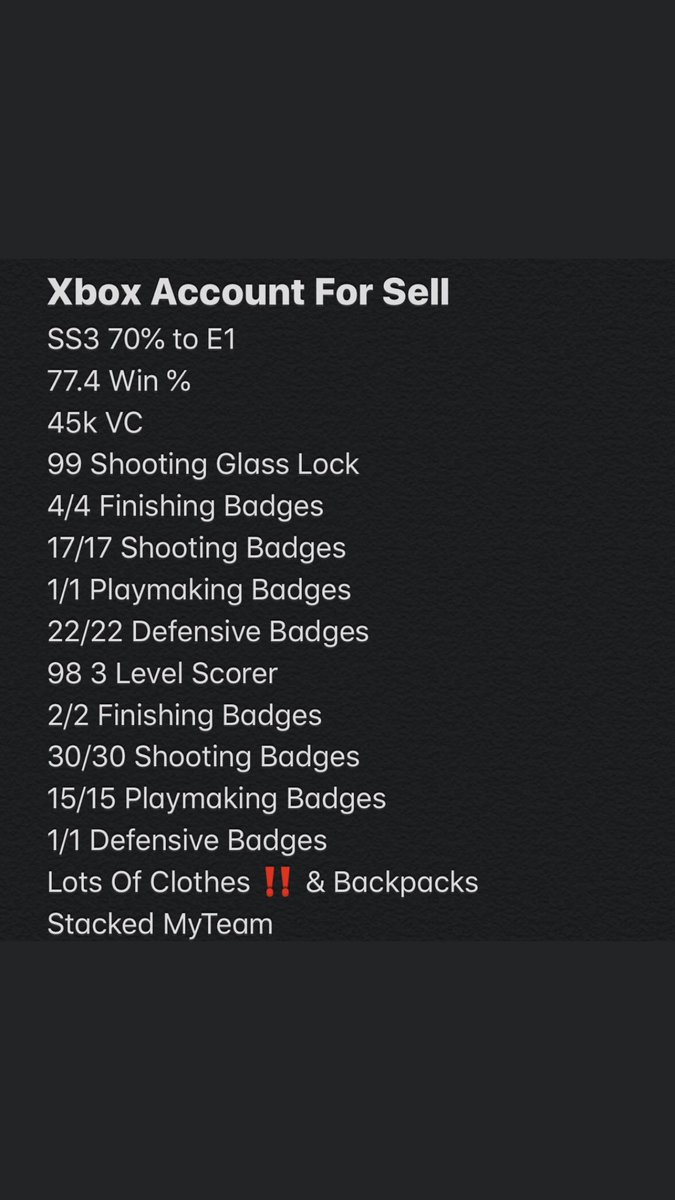 FBN_AJ's tweet photo. @2kscampolice HMU if you wanna buy a 2k account no need for em no more bored of it https://t.co/XpImLyYNuo