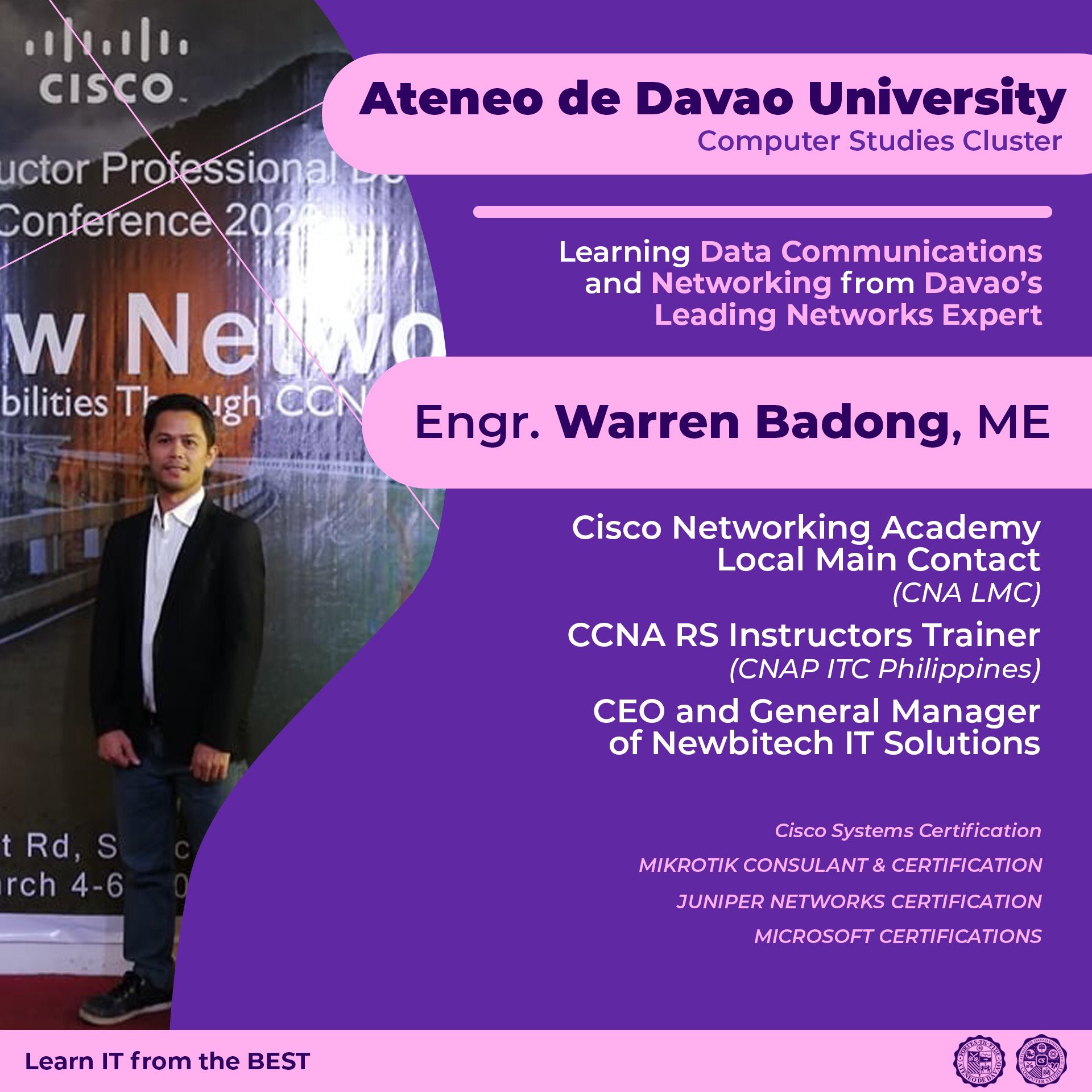 Ateneo de Davao on Twitter "Learn Data Communications and Networking