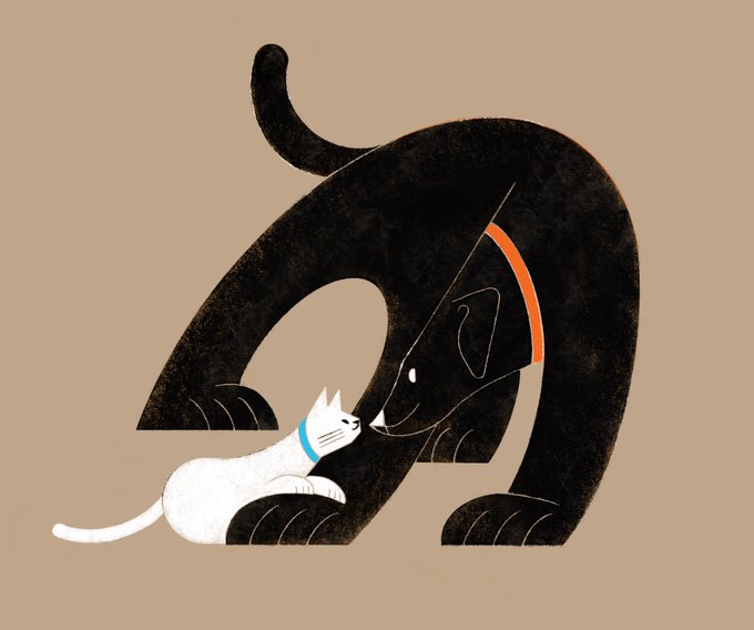 実は、気が合う2人
#illustration #イラストレーション 