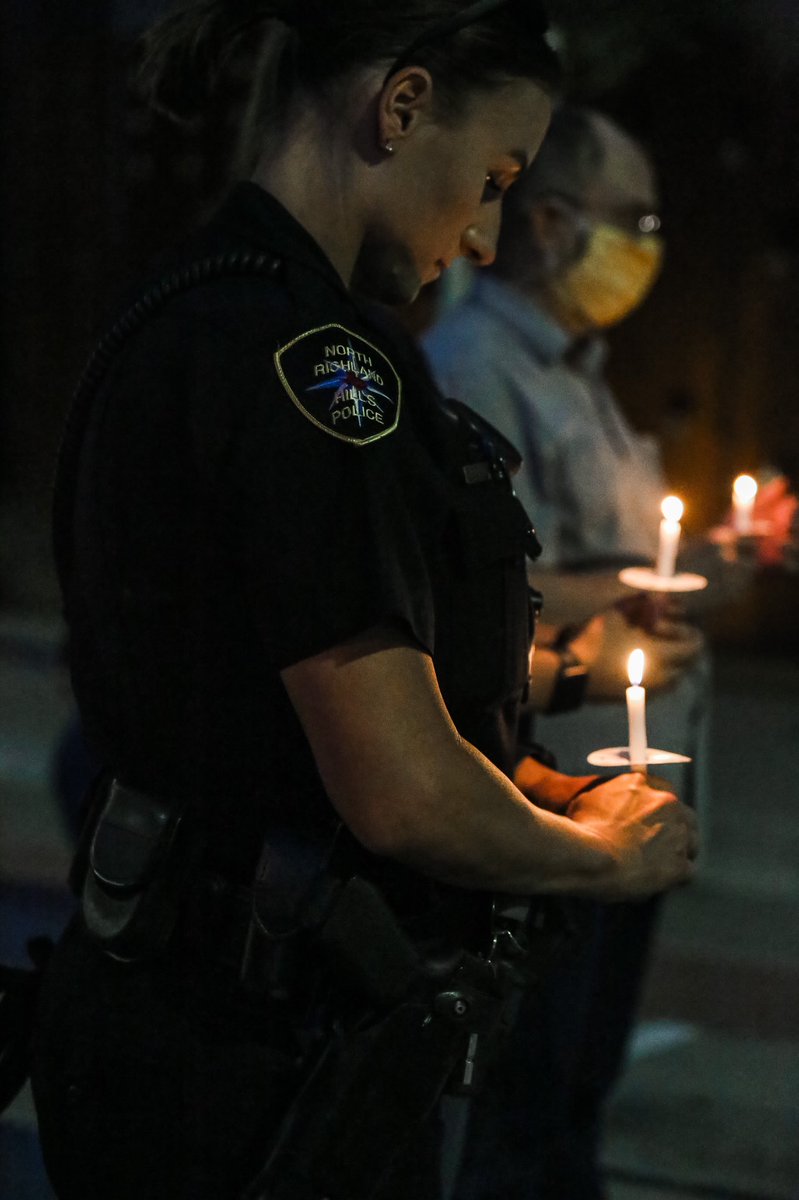 NRHPD's tweet photo. This evening we came together, as a family, to honor the memory of Officer Caleb Rainey. 💙

It’s been a year since he passed and not a day goes by that we don’t miss his infectious smile and laughter. #BeLikeCaleb #LetYourLightShine https://t.co/Fe9Gv1FfyG