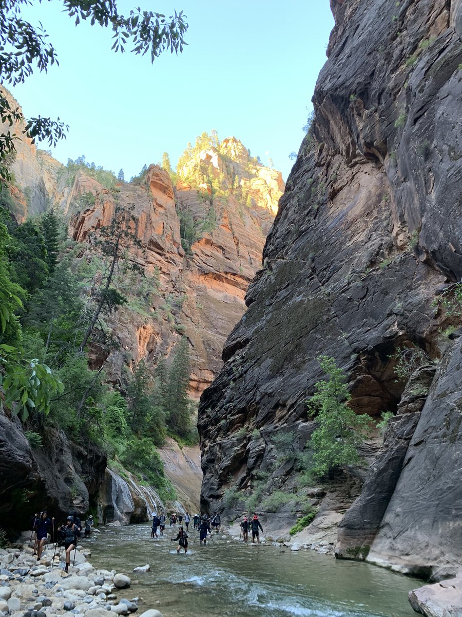 UtahUroRes's tweet photo. Soak up in some Utah experience? Hike @ZionNPS #Narrows 
@UtahUrology life! https://t.co/D4X6F9fysN