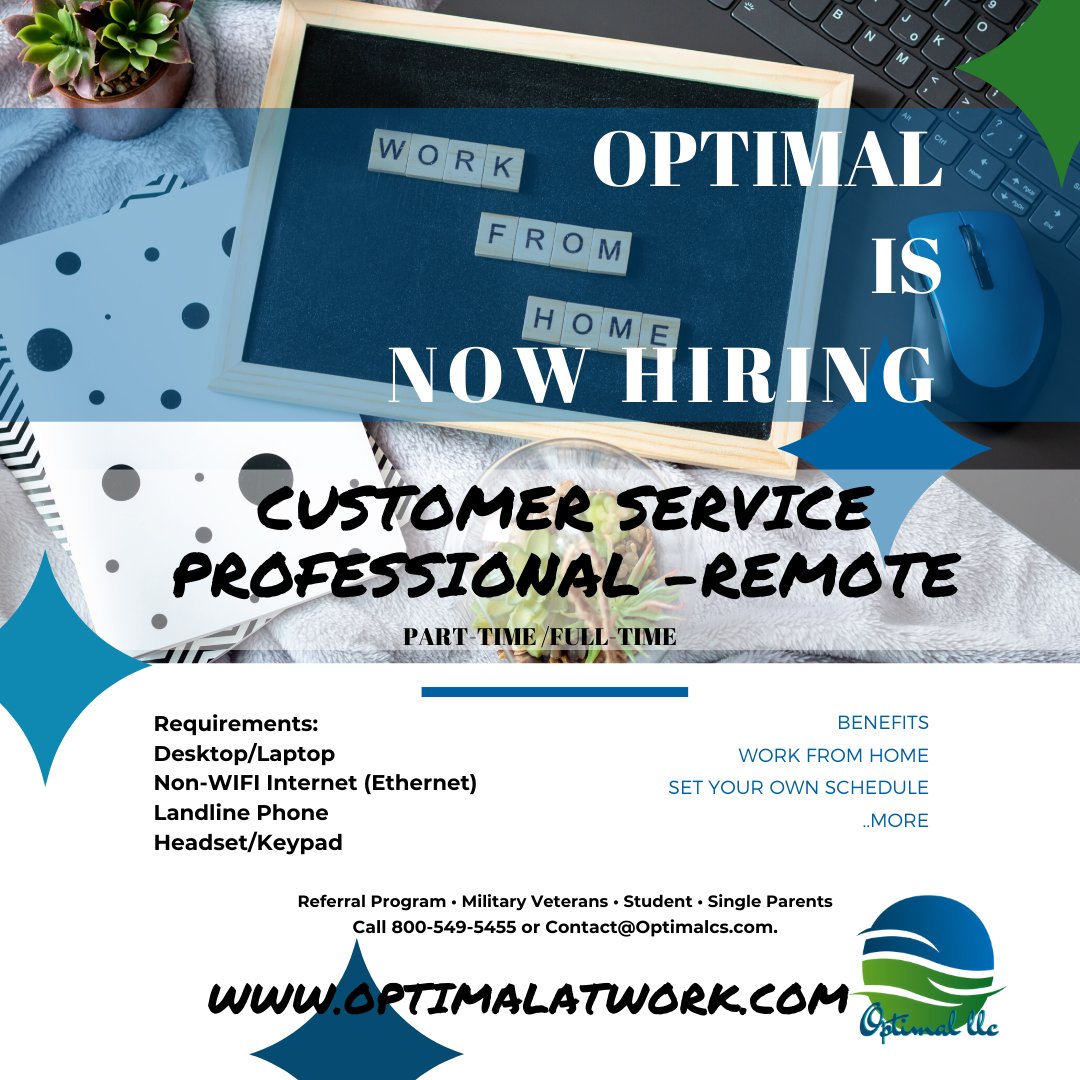 LlcOptimal's tweet image. Don't wait any longer. Jump in and start earning money from the comfort of your home.

Click Here to Start-zcu.io/UADf 
or Visit Optimalatwork.com for more info.