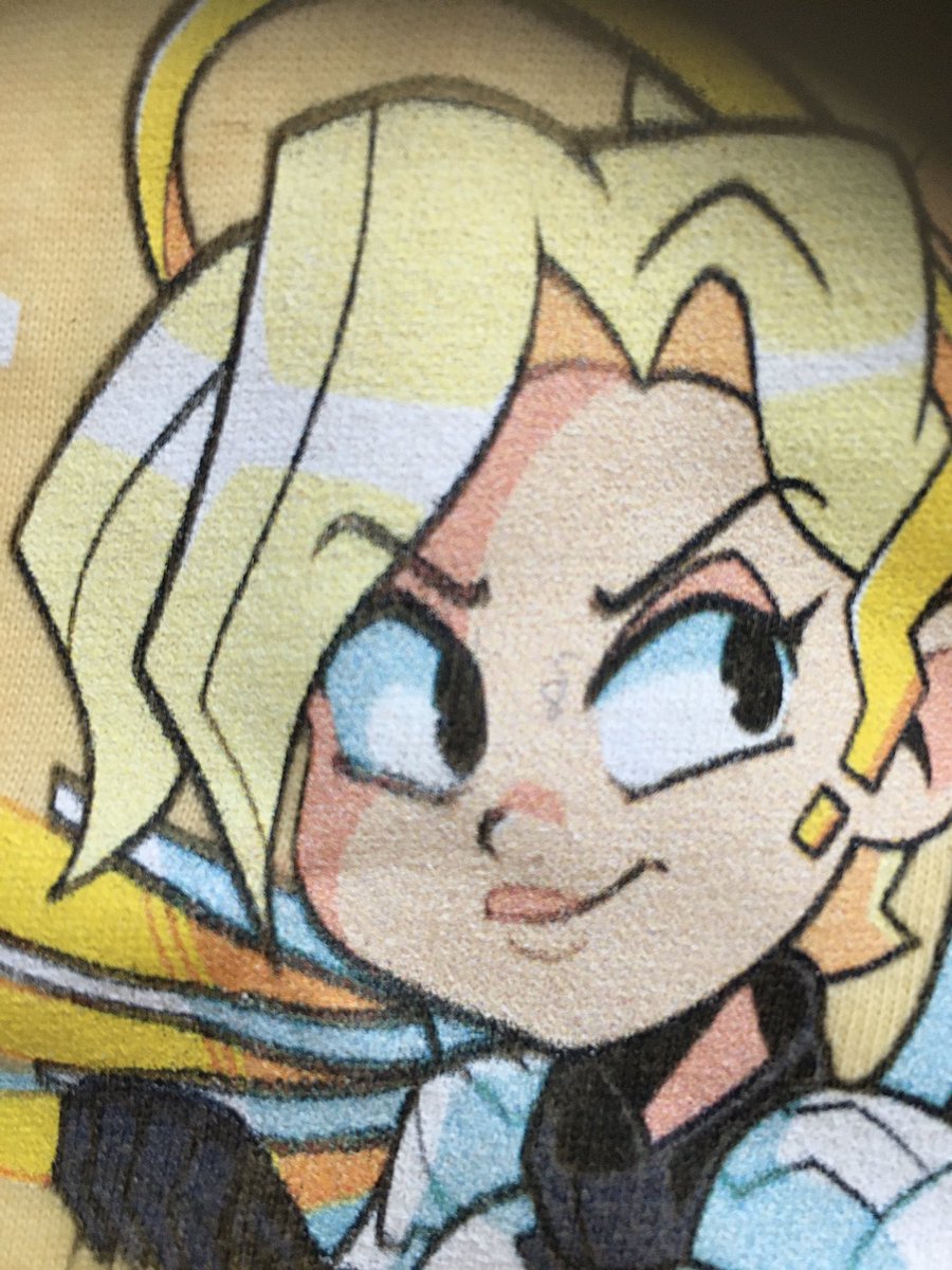 Azuwarius's tweet photo. @BroYouWack Hey dude, did you know how low quality Design By Humans have these days? I got my Pocket Mercy-shirt and.. ugh, I paid 37 euros of this (customs included).Not blaming you ofc but just letting you know. They aren't  answering to complaints either. https://t.co/0hoSuu0B5m