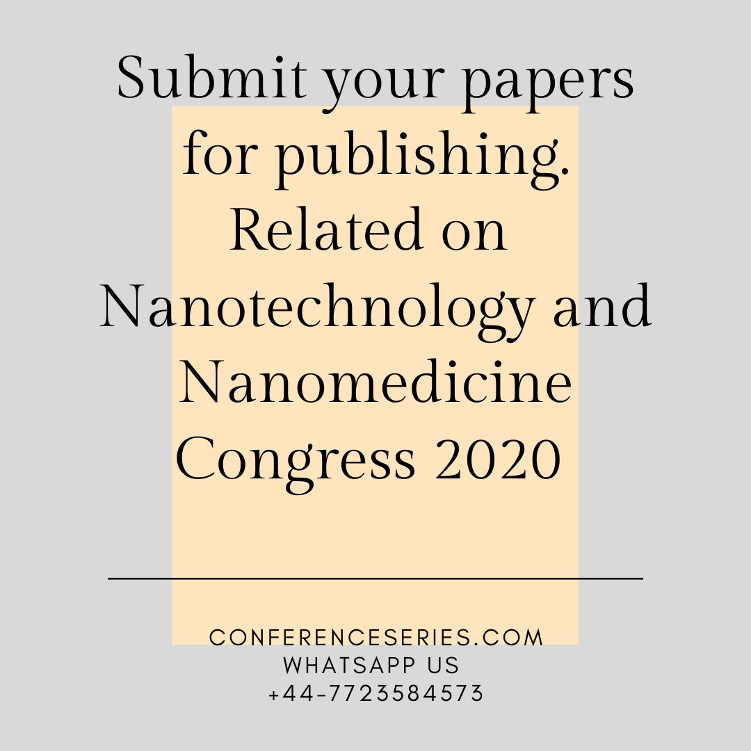 James_Wilson_20's tweet photo. Submit your research work to publish in international journals #publish #papers #researchers #experiments #work #nanotechnology #nanomedicine #scientists https://t.co/ka4iAAfRsh