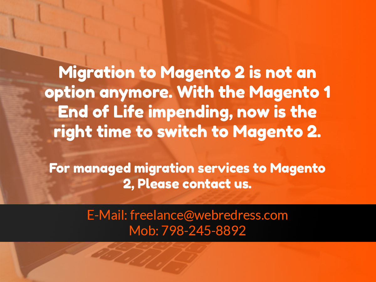 AnuragT54353114's tweet image. Migration to Magento 2 is not an option anymore. With the Magento 1 End of Life impending, now is the right time to switch to Magento 2. For managed migration services to Magento 2, contact us at freelance@webredress.com or 798-245-8892
#Magento2 #Migration #Magento_services